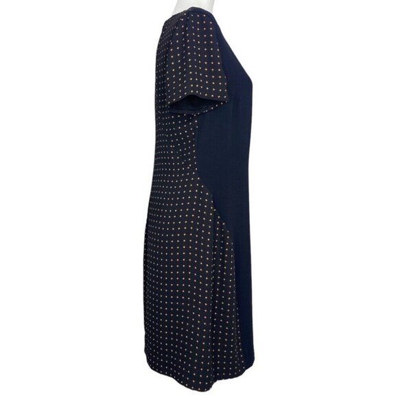 Alexander McQueen Women's NWT Navy Blue Cross Designer Luxury Dress‎ IT 44/C37 - Picture 3 of 13